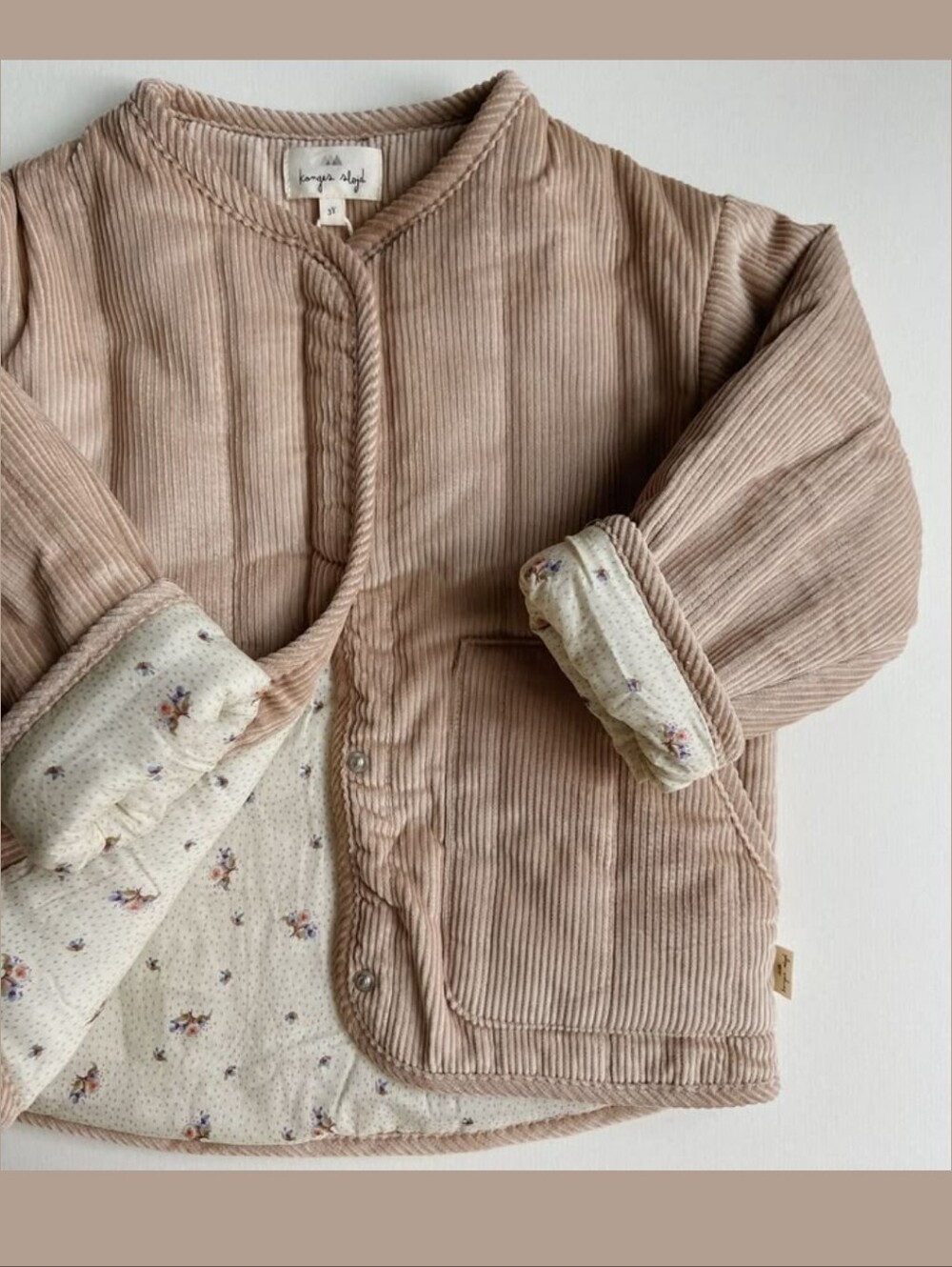 Konges Slojd Spencer Quilted Jacket - Floral Lining